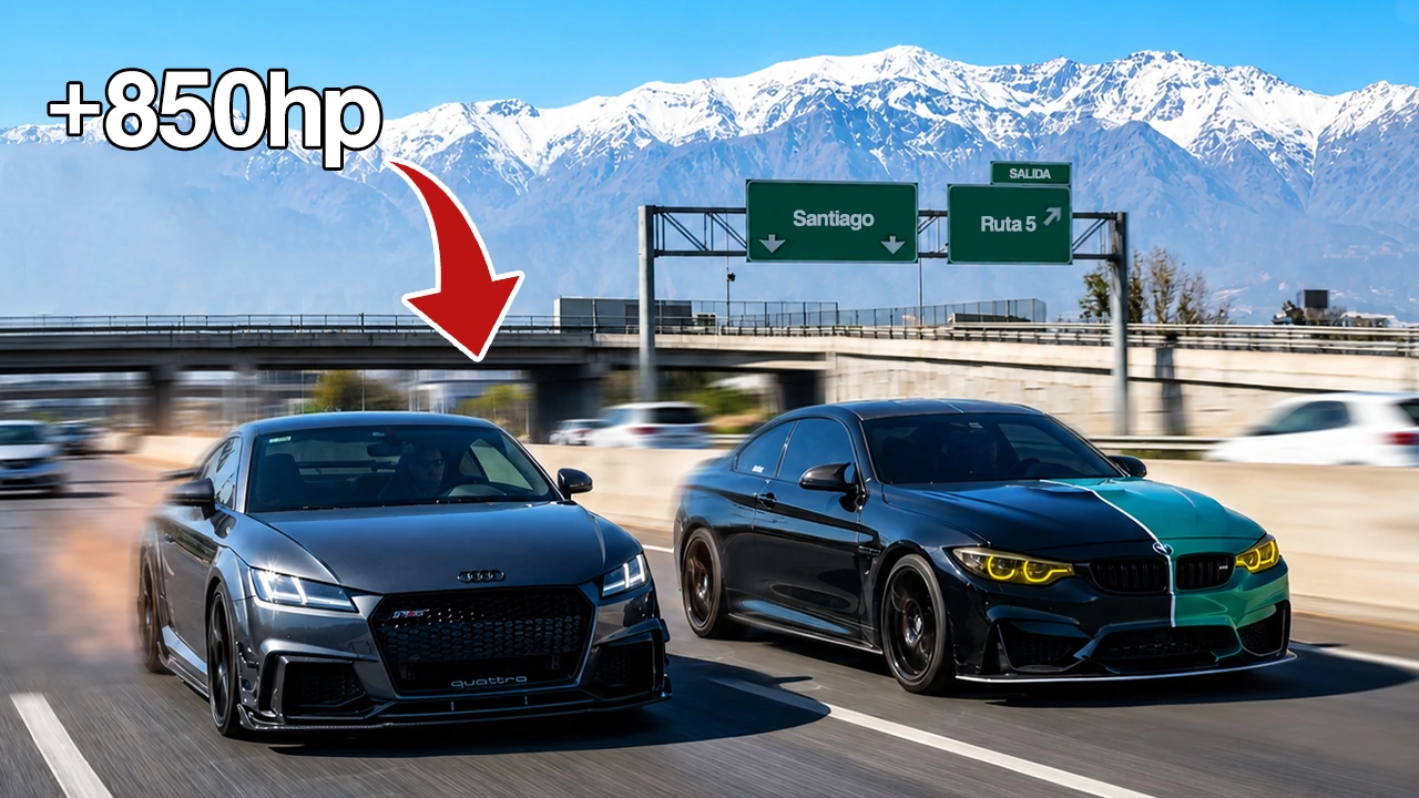 Carrera entre dos automóviles de más de 850 HP
